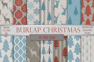 Christmas Burlap Backgrounds