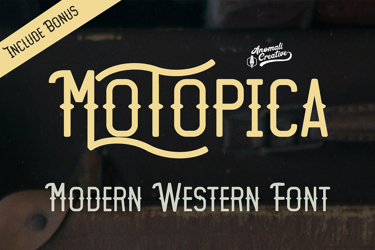 Motopica - Modern Vintage Retro Font, a Sans Serif Font by Anomali Creatype (Photo 1 of 19)