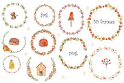 Autumn waterolor collection, a Graphic by Kattypainting (Thumbnail 4 of 6)
