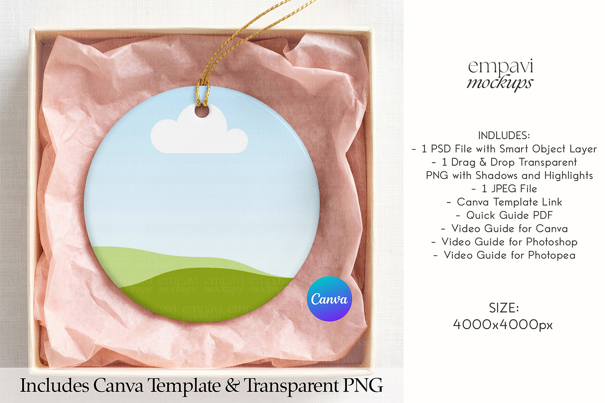 Ornament Mockup, an Advertising Mockup by EmpaviMockups (Photo 3 of 6)