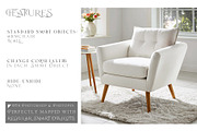 Armchair Upholstery Mockup, a Household Mockup by mock-ups (Thumbnail 3 of 13)