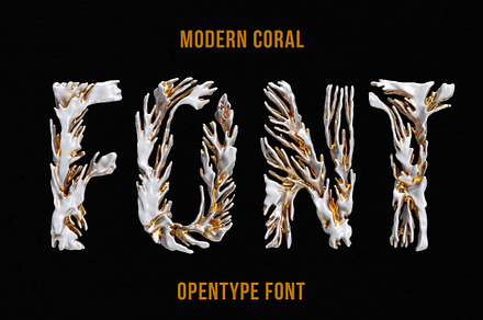 Modern Coral Font, a Font by Handmadefont