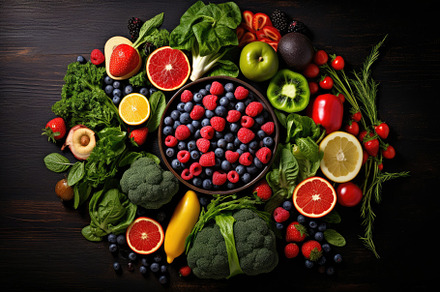Healthy food background with fruits, a Photo by Iftikhar Alam