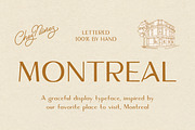 MONTREAL: Elegant Display Font, a Font by Chez Núñez (Thumbnail 1 of 5)