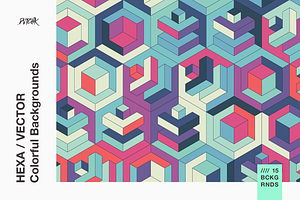 Hexa | Colorful Vector Backgrounds, a Pattern Graphic by dvtchk