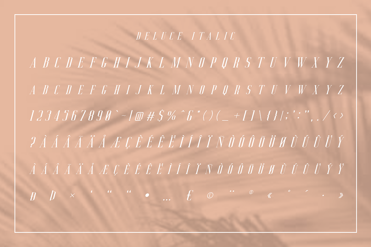 Deluce - Luxury Serif Font preview 8