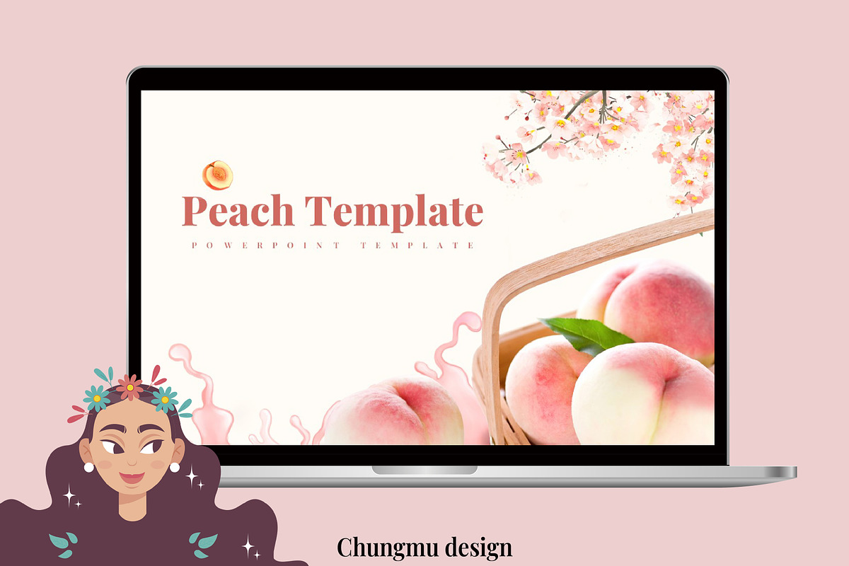 peach ppt template, a Presentation Template by chungmudesign
