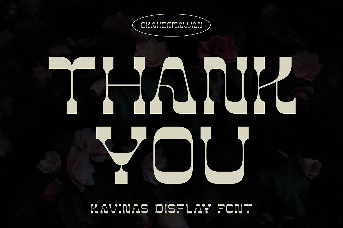KAVINAS - Retro Display Font, a Font by Ekahermawan (Photo 13 of 13)
