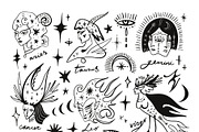 Weird Zodiac Symbols Bundle, a Decorative Illustration by Annie Konst (Thumbnail 3 of 14)