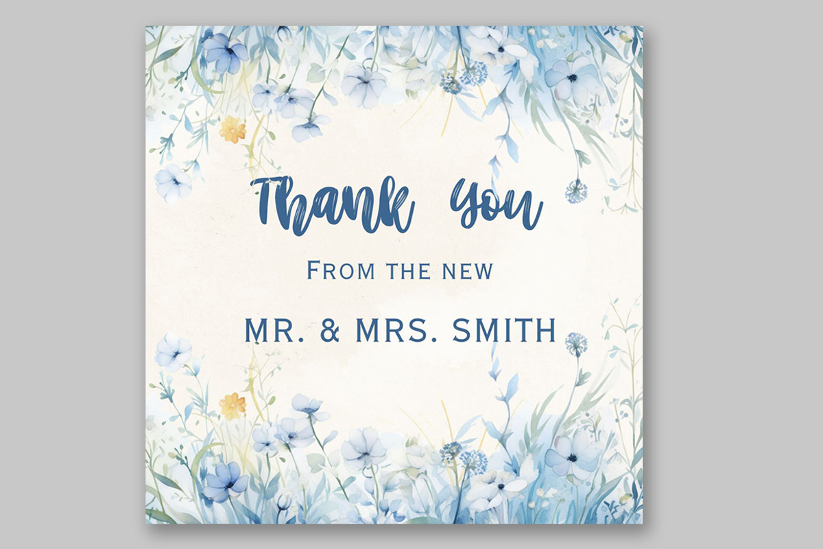 Watercolor Blue Garden flowers Png, a Decorative Illustration by LeCoqDesign (Photo 5 of 5)