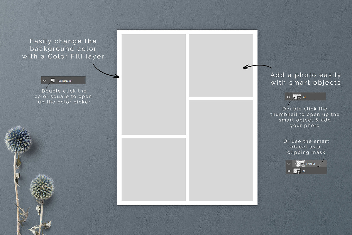 16x20 PSD Photo Storyboard Template, a Templates & Theme by Paperweight Memories (Photo 5 of 5)