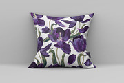 Black Tulips Seamless Pattern, a Pattern Graphic by MarynaPetrovska (Thumbnail 9 of 19)