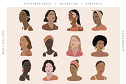 Men&Women Hairsyle Portraits, a Decorative Illustration by ms Julia Nova (Thumbnail 3 of 5)