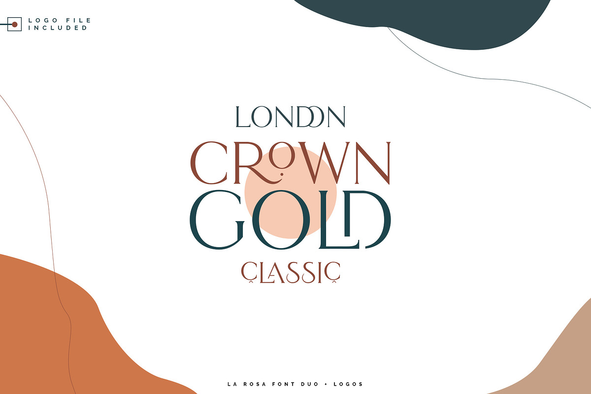 La Rosa Font Duo//Chic Logos, a Serif Font by SNIPESCIENTIST (Photo 9 of 34)
