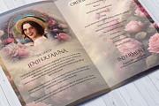 Floral Funeral Program Template, a Brochure Template by Template Shop (Thumbnail 2 of 5)