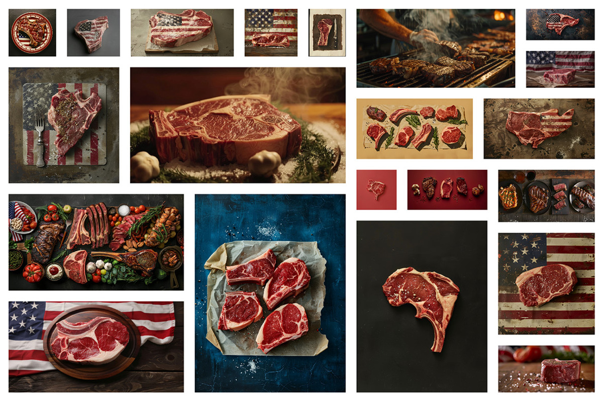 61 United Steaks of America, a Food & Drink Photo by Handmadefont (Photo 4 of 11)