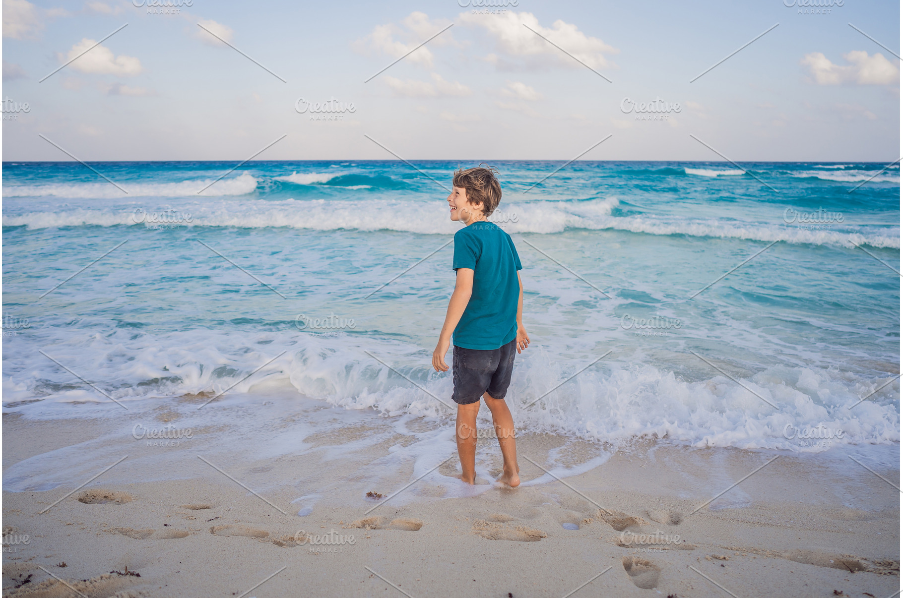 Teenage boy running on the sandy, a Sports & Recreation Photo by Elizaveta Galitskaya
