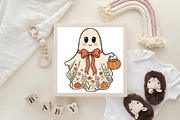 Cute Halloween Ghost PNG, a Work Illustration by CraftArtStudio (Thumbnail 4 of 4)