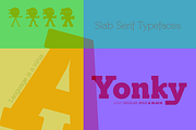 Yonky Slab -8 fonts- 34% off, a Slab Serif Font by deFharo (Thumbnail 5 of 7)