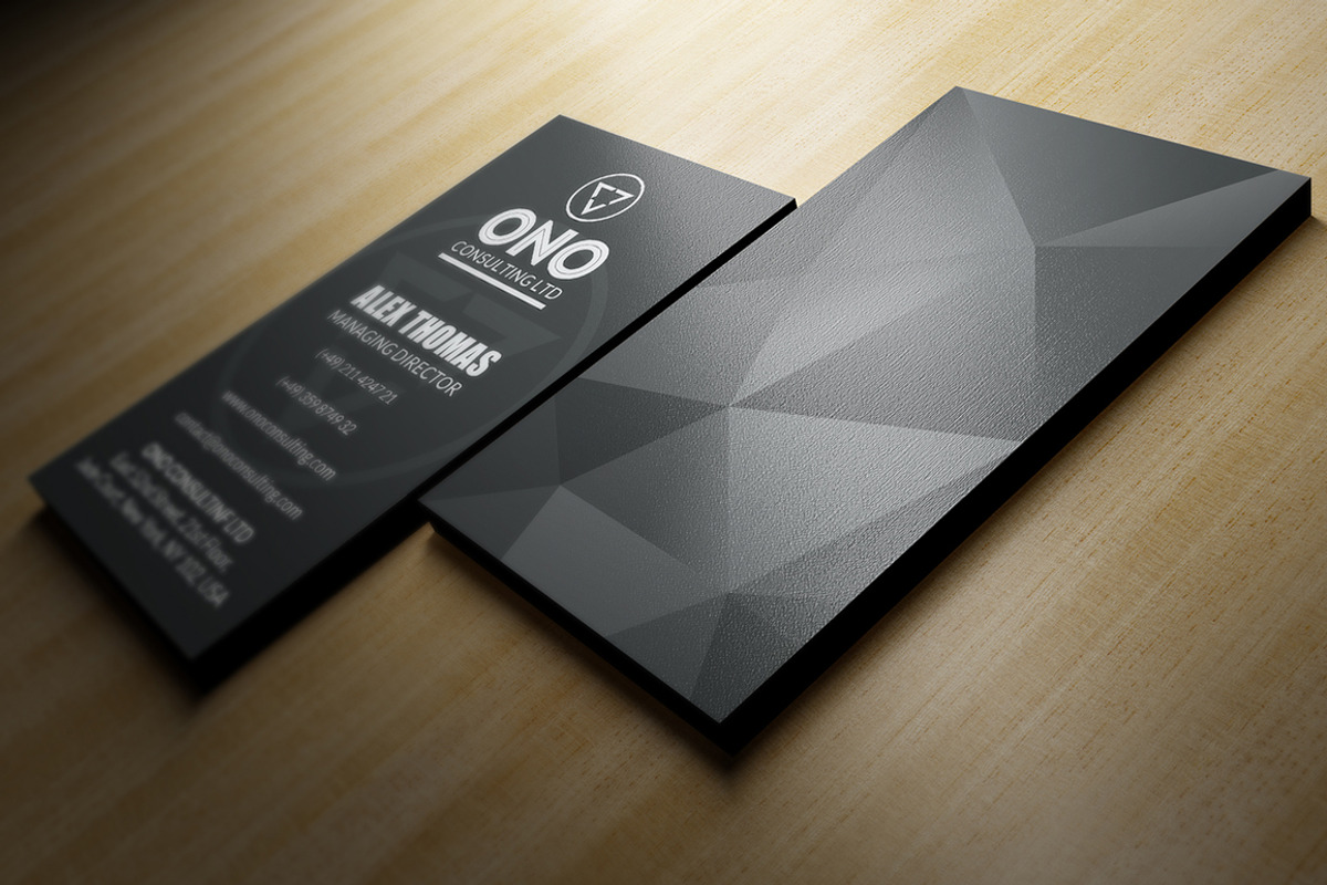 Black Premium Business Card, a Business Card Template by Marvel (Photo 3 of 5)