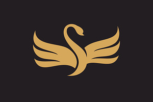 Swan Logo Simple and elegant vector, a Graphic by T.Vooka