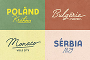 Vintage Postman - Handmade Font Duo, a Script Font by Sarid Ezra (Thumbnail 2 of 9)