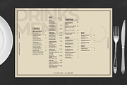 Landscape Restaurant Menu Template, a Flyer Template by BrandPacks (Thumbnail 4 of 4)