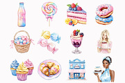Watercolor Sweet Lover Clipart, an Illustration by Design Market (Thumbnail 3 of 4)