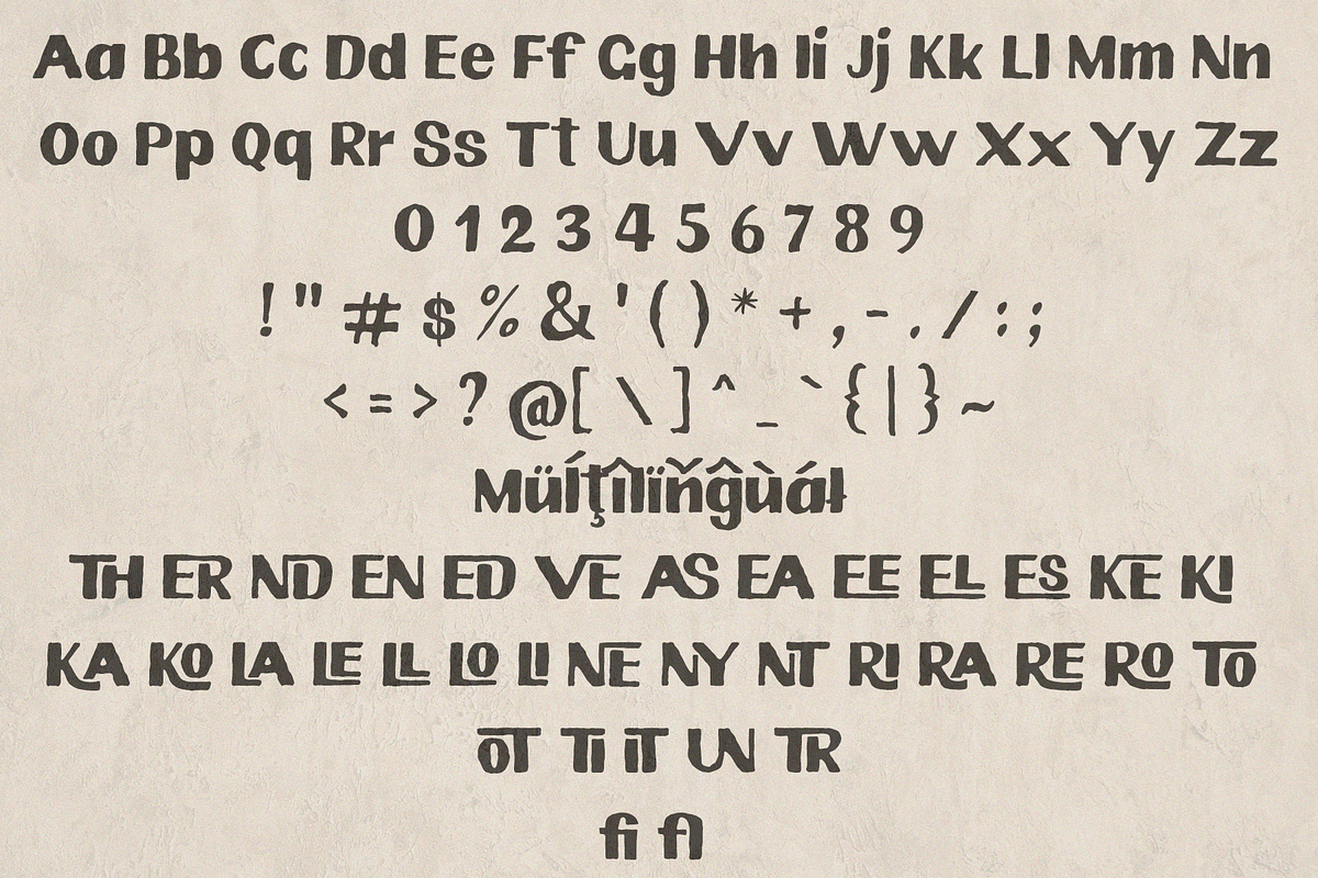 Cotarue – Retro Font Duo, a Sans Serif Font by NDNL Studio (Photo 11 of 12)