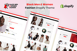 Black Men & Women Fashion Theme