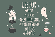 HALLOWEEN Clip Art | SVG File, an Object Graphic by Moon Up Studio Digital (Thumbnail 2 of 4)