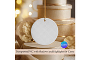 Ceramic Ornament Mockup, a Merchandise Mockup by EmpaviMockups (Thumbnail 2 of 7)