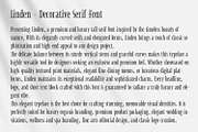 Linden - Elegant Decorative Serif, a Serif Font by OWPictures (Thumbnail 8 of 9)