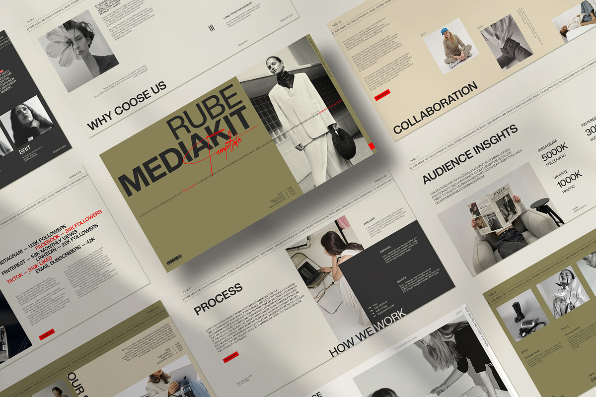 RUBE | Fashion Media Kit, a Presentation Template by CreativexGenius (Photo 2 of 10)