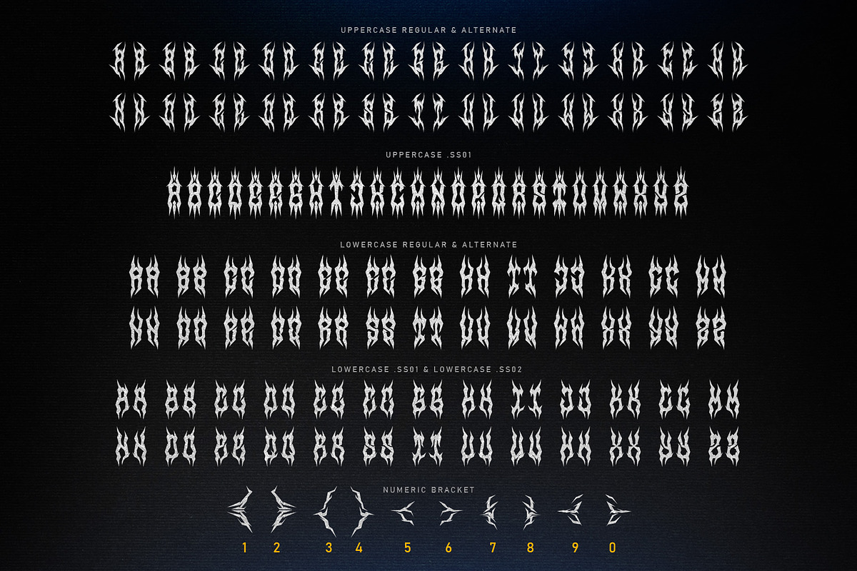 Morexbomb | Metal Font, a Blackletter Font by WingBuk (Photo 11 of 13)