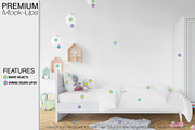 Nursery Bedding, Frame & Wall Mockup, a Household Mockup by mock-ups (Thumbnail 5 of 23)