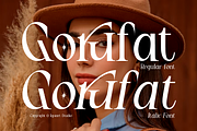 Gorufat - Modern Elegant Font, a Serif Font by Iqsiart Studio (Thumbnail 1 of 13)