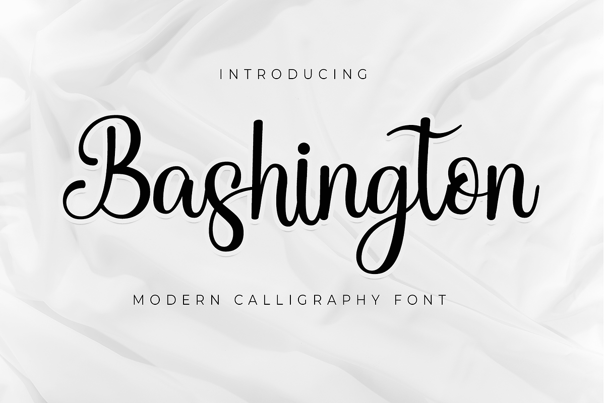 Bashington - Sweet Script Font