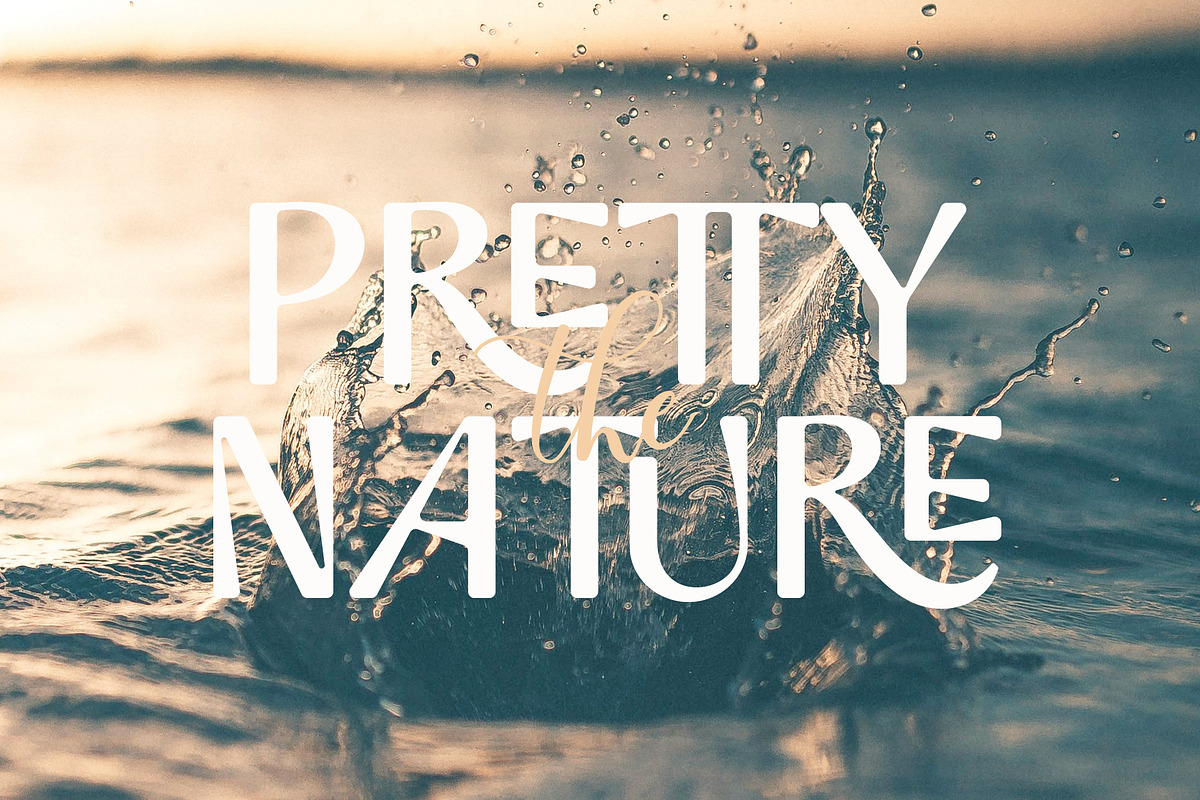 Broadway Flower Sans Serif Ligatures, a Sans Serif Font by Airotype (Photo 4 of 13)