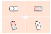 iPhone12 Screen device mockup bundle, an iPhone Mockup by MockupMarket (Thumbnail 5 of 10)