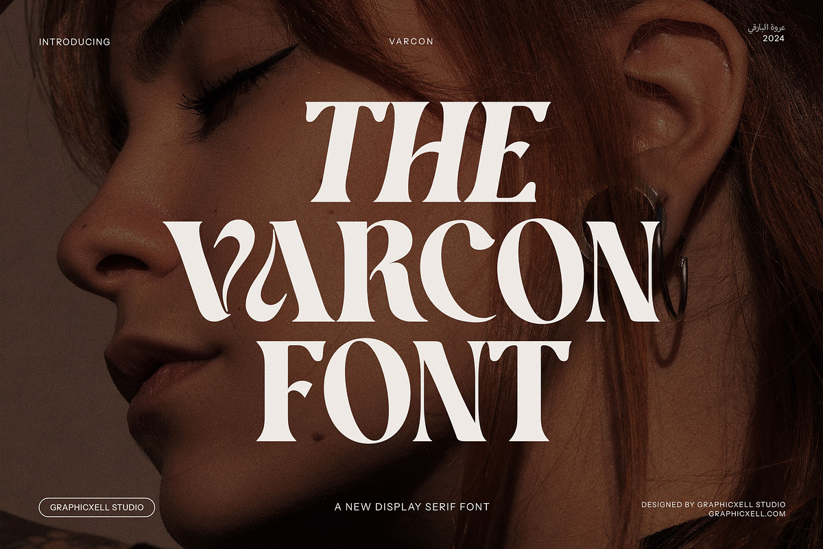 Varcon Elegant Serif Font, a Serif Font by Graphicxell (Photo 1 of 8)