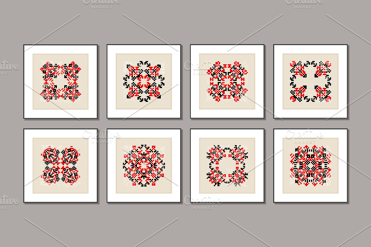 Folk Embroidery Printable Wall Art, a Background Graphic by C Design Studio (Photo 7 of 13)