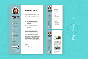 A4-Letter CV Resume Templates Vol 02