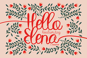 Hello Elena - Handwriting Typeface