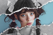 Ripped Paper Photo Effect Template, a Layer Style Add-On by Design Squad (Thumbnail 3 of 5)