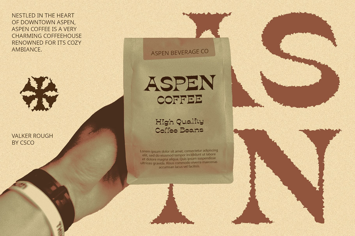 Valker Rough, a Serif Font by Craft Supply Co. (Photo 3 of 8)