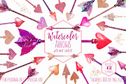 Pink & Rose Gold Arrow Graphics, an Illustration by ClipartBrat Graphics (Thumbnail 1 of 3)