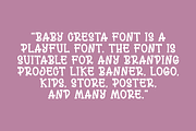 Baby Cresta - Kids Font, a Serif Font by Iqsiart Studio (Thumbnail 4 of 7)