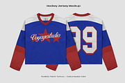 Hockey Jersey Mockup, an Apparel Mockup by Voyage Studio (Thumbnail 1 of 4)
