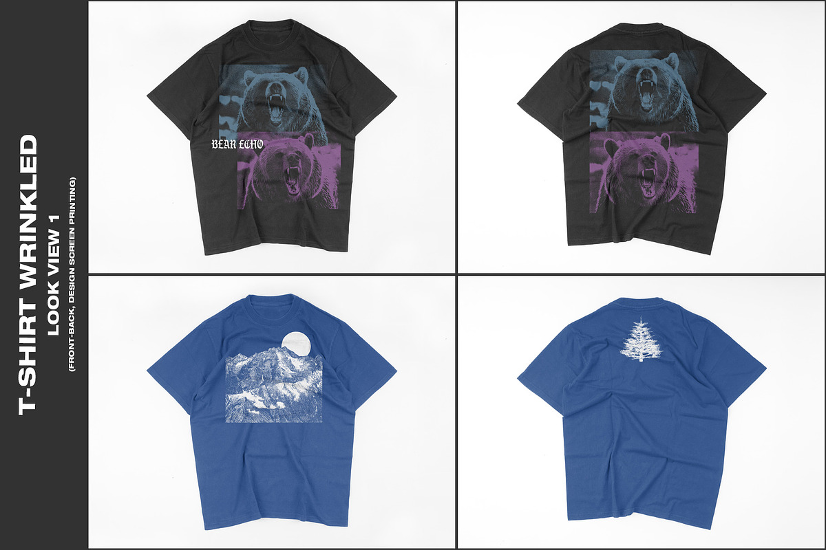 T-shirt Wrinkled Mockup, a Shirt Mockup by DaldSgh (Photo 3 of 11)